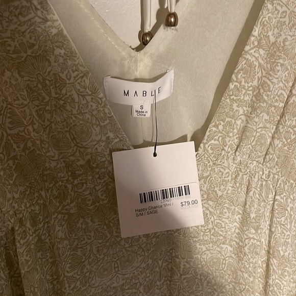 Mable Happy Chance mini sundress in the color sage - Picture 6 of 6